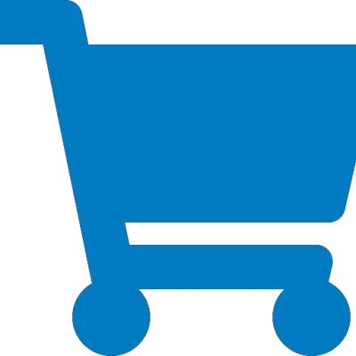 Shopping cart solid celeste