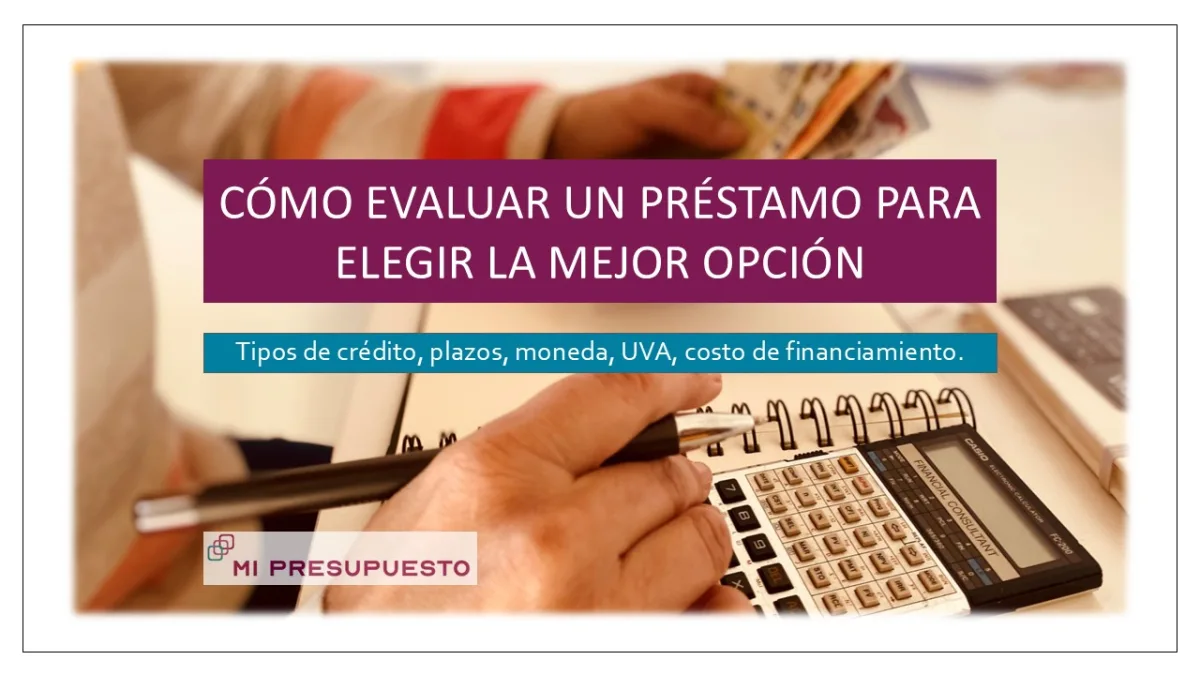Cómo elegir un préstamo