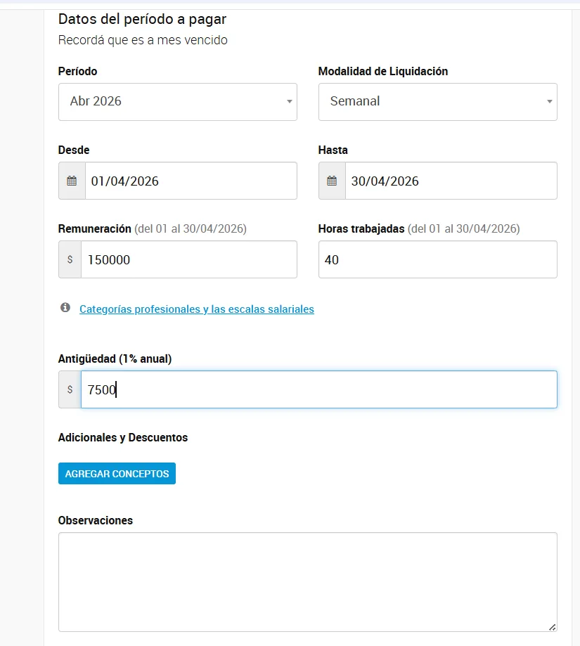 Portal Casas Particulares Recibo